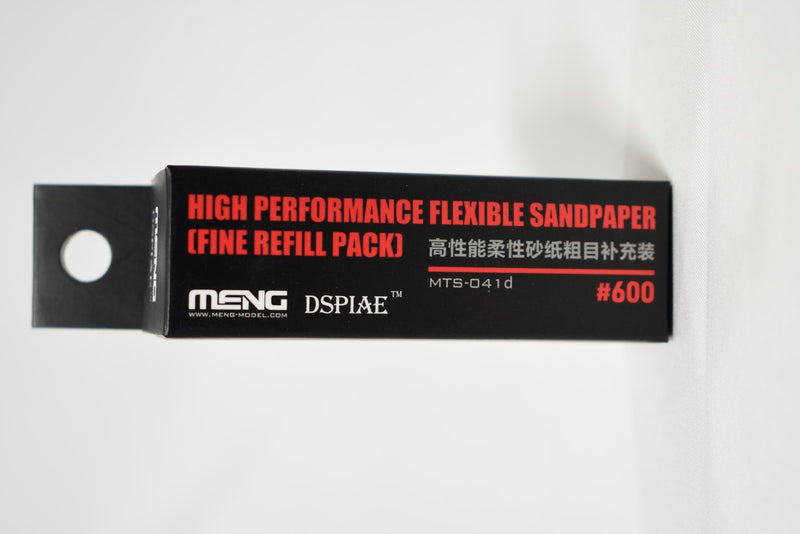 Meng Flexible Sandpaper Fine Refill - Choose from 180, 280, 400, 600, 800 Grit
