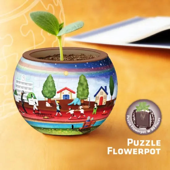 Pintoo 3D Jigsaw Puzzle Flowerpot Marino Nakano - Red Carpet of Life K1001