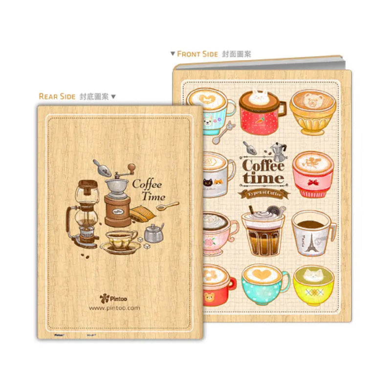 Pintoo Jigsaw A5 Notebook Cover Cafe Shop Y1015 Front and back