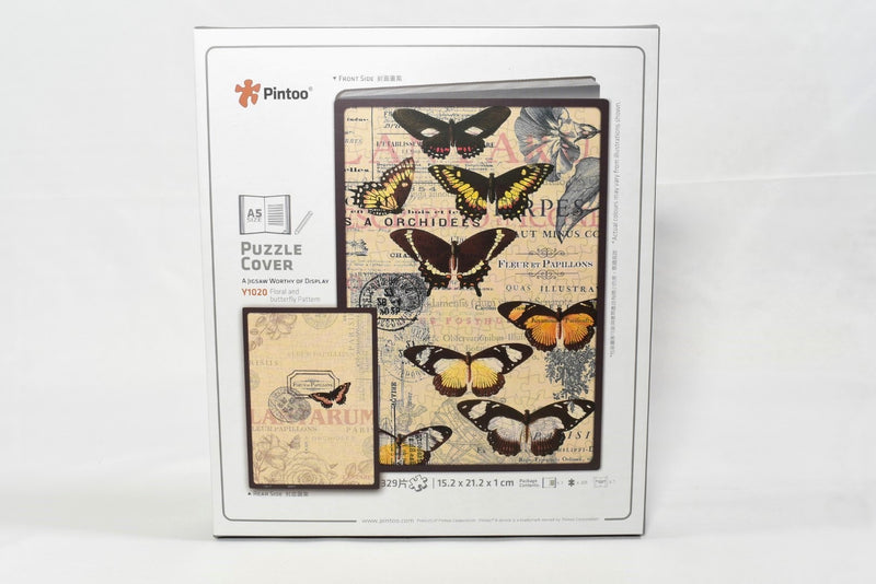 Pintoo Jigsaw A5 Notebook Cover Floral Butterfly Y1020 box