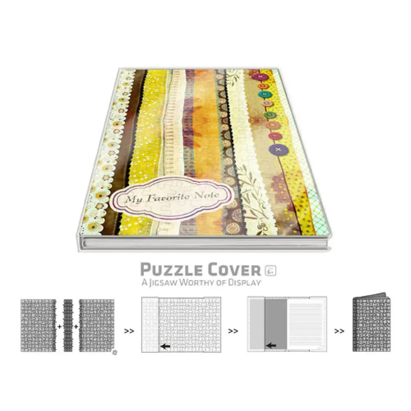 Pintoo Jigsaw A5 Notebook Cover Japanese Patchwork Y1019 Front