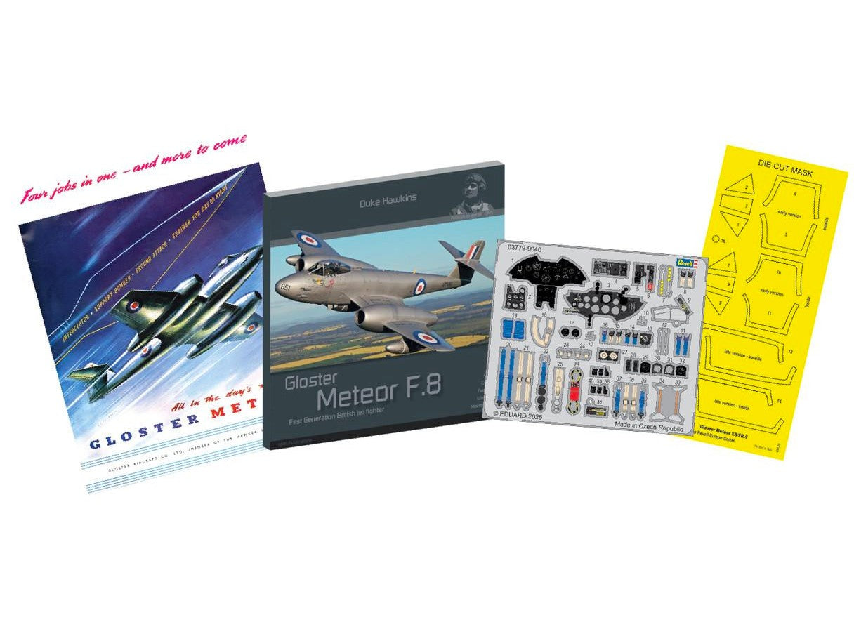 Revell Gloster Meteor First edition poster book and extras