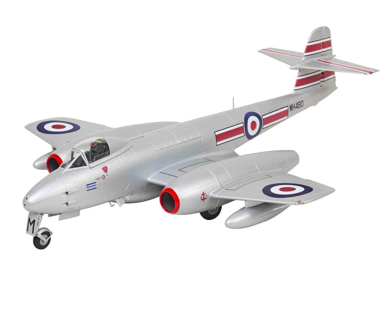 Revell 1/32 Scale Gloster Meteor First Edition Model Kit built and painted