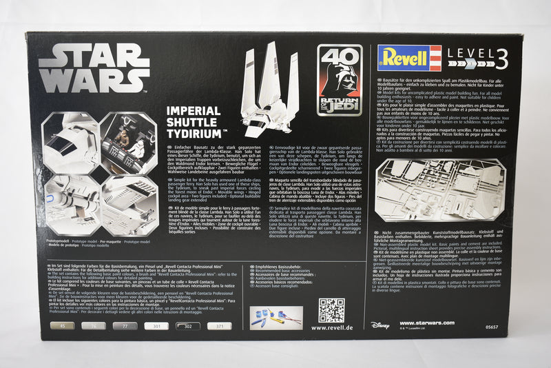 Revell Imperial Shuttle Tydirium Return of the Jedi 40th Anniversary edition Model set box