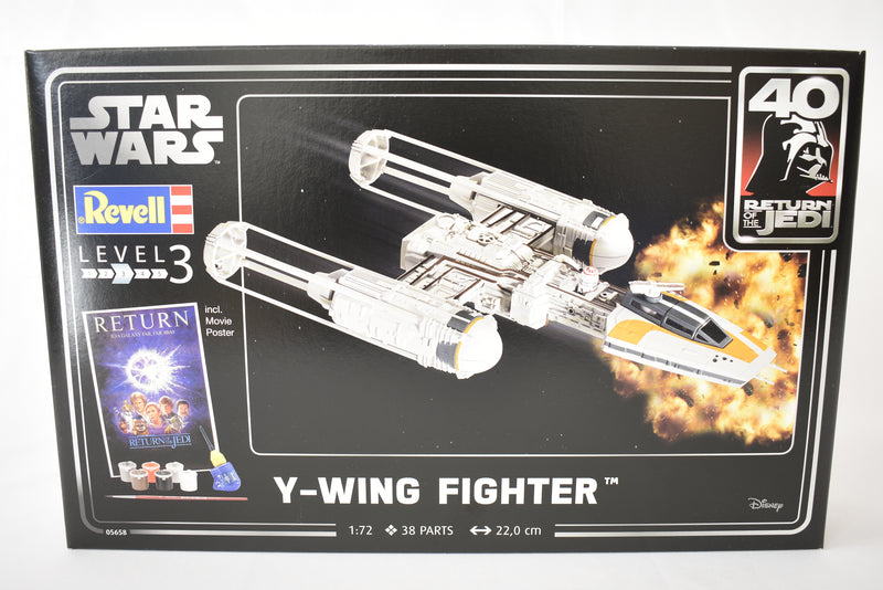 Revell Star Wars Y-Wing Fighter 1/72 scale model kit Return of the Jedi 40th Anniversary