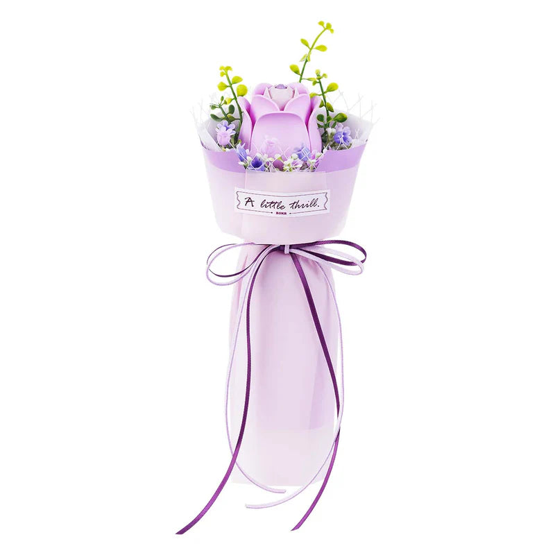 Rokr Purple Rose Floral Art Bouquet Model Kit AF021