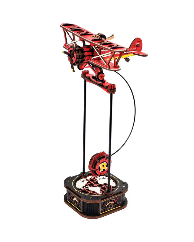 Flying Raker Set Rokr Gravity Swing Sky Captain Wooden Model Kit MCD01