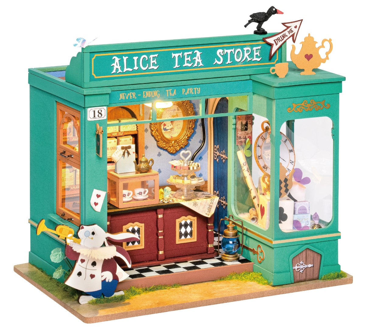 Rolife DIY Miniature House Alice's Tea Store model kit DG156