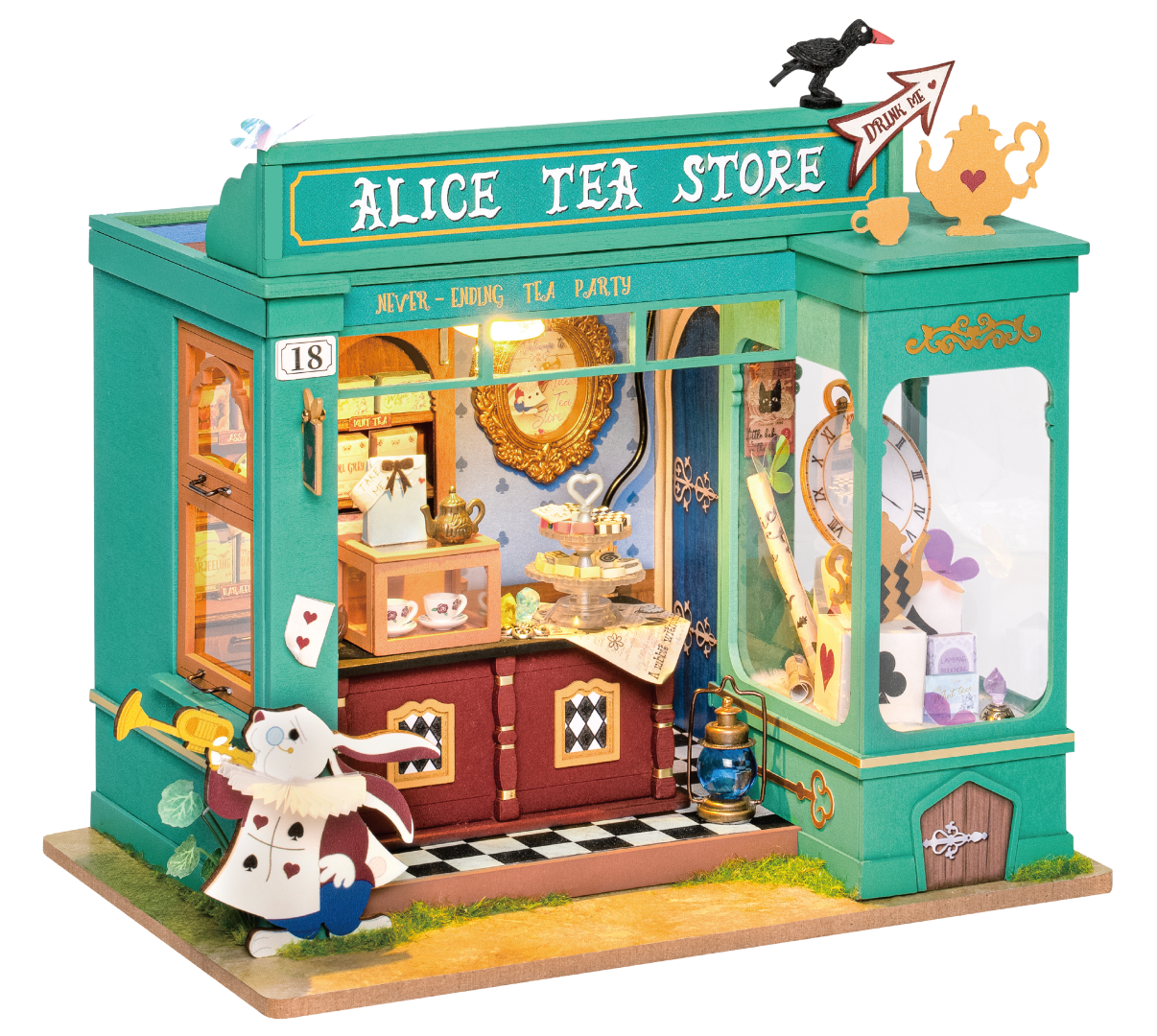 Rolife DIY Miniature House Alice's Tea Store model kit DG156