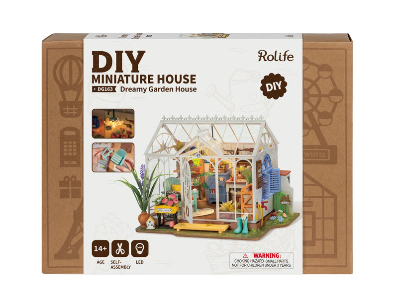 Rolife DIY Minature House Dreamy Garden House Model Kit DG163 box