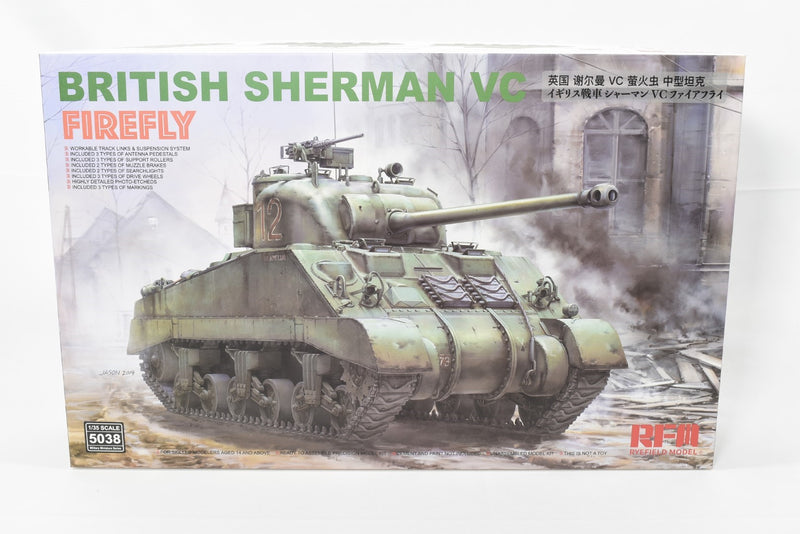 Ryefield Model British Sherman Vc Firefly Tank 1/35 scale kit 5038