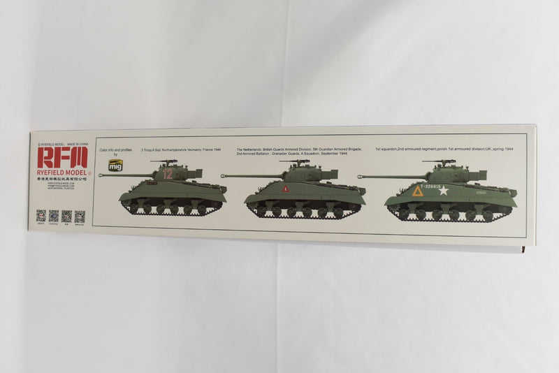Ryefield Model British Sherman Vc Firefly Tank 1/35 scale kit 5038 marking options