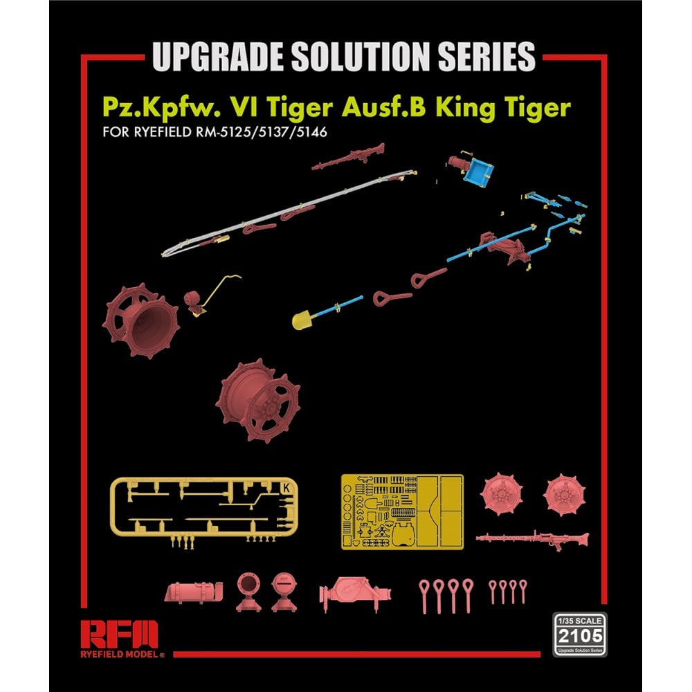 Rye Field Models 2105 1/35 Upgrade set for King Tiger (RM5125/5137/5146) 