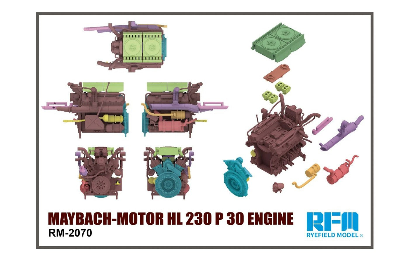 Ryefield Maybach-Motor HL 230 P 30 Engine model kit