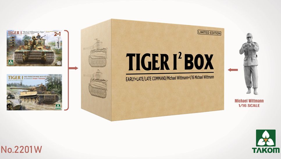 Takom 1/35 Tiger I Limited Edition 2 model Box Kit 2201W