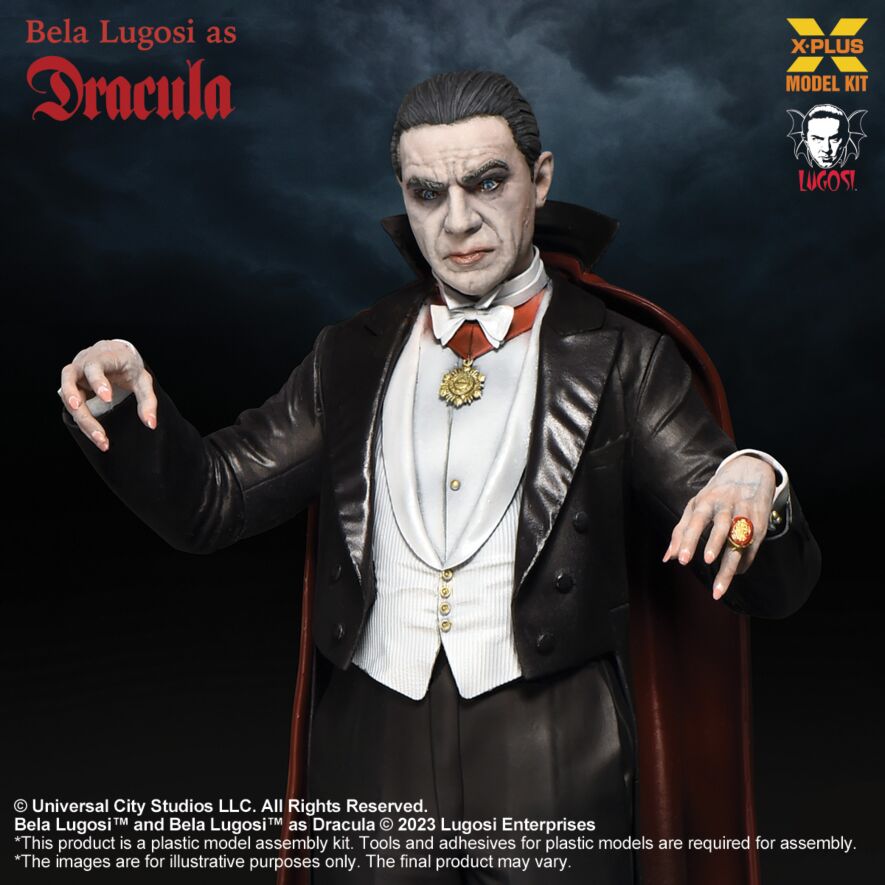 XPlus Model Kit Bela Lugosi as Dracula 1/8 scale close up