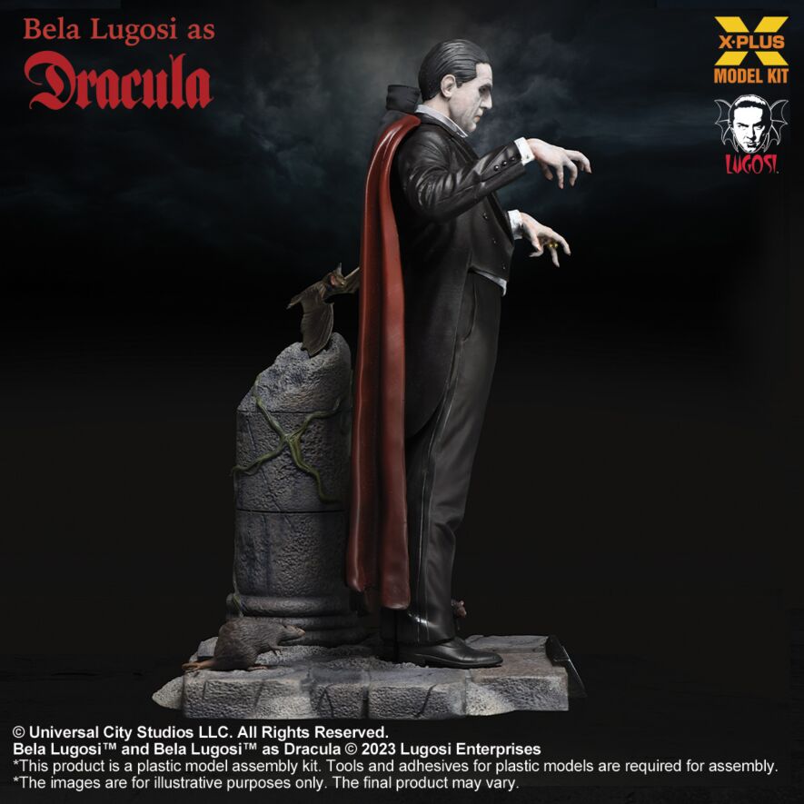 XPlus Model Kit Bela Lugosi as Dracula 1/8 scale side view