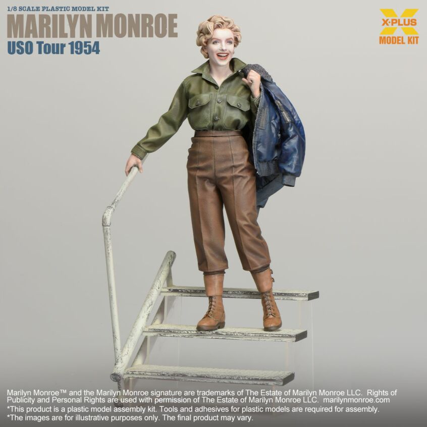 X-Plus Models Marilyn Monroe USO Tour 1954 1/8 scale model kit