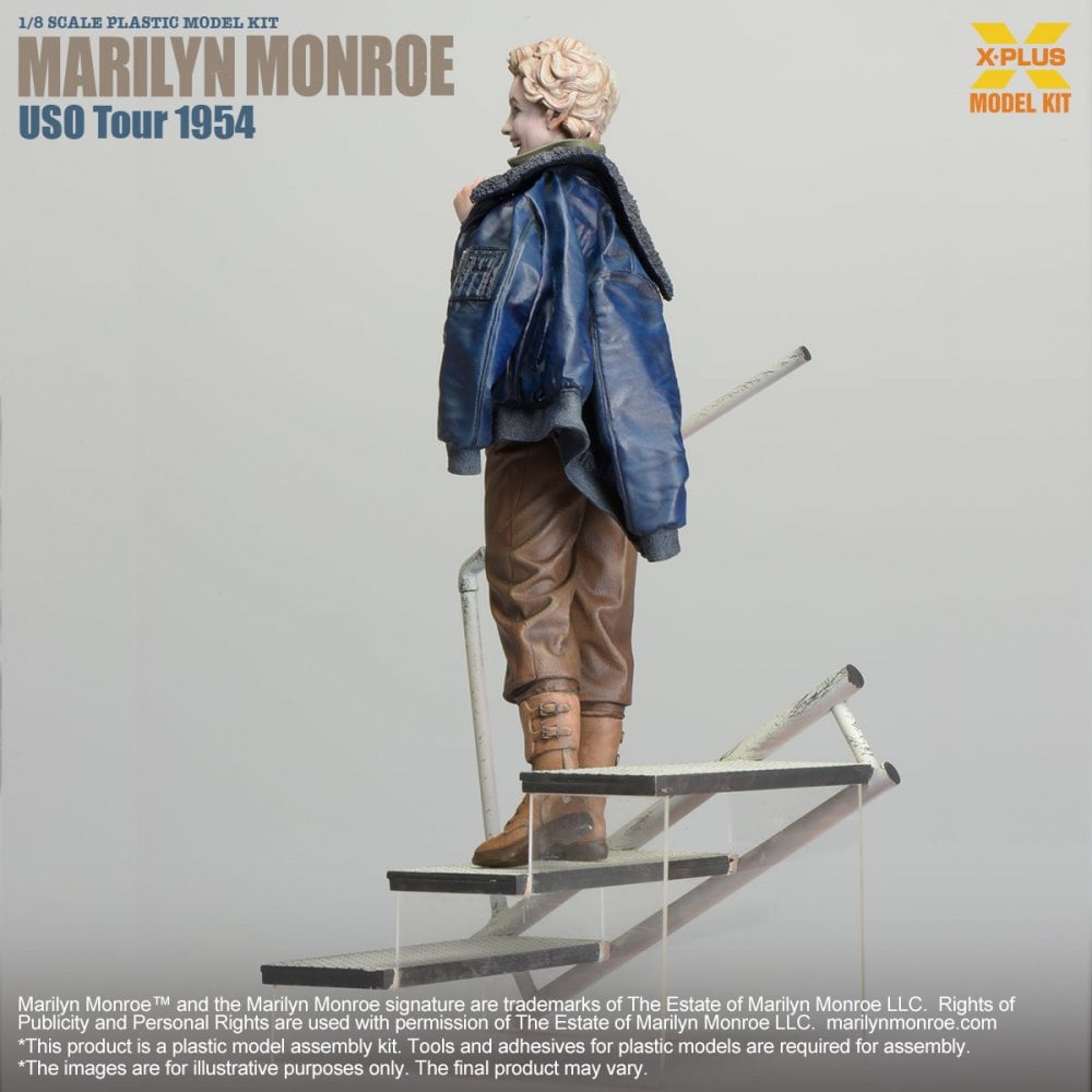 X-Plus Models Marilyn Monroe USO Tour 1954 1/8 scale model kit rear view