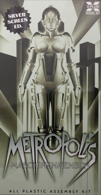 X-Plus Model Kit Metropolis 1927 Maria Maschinenmensch Silver Screen Edition Plastic Model Kit box