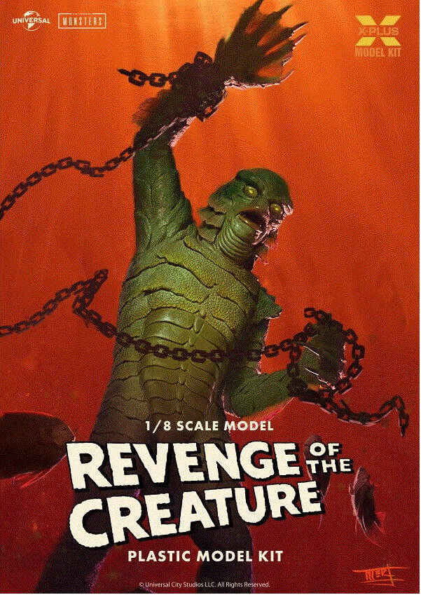 X-Plus 1/8 Revenge of the Creature Plastic Model Kit