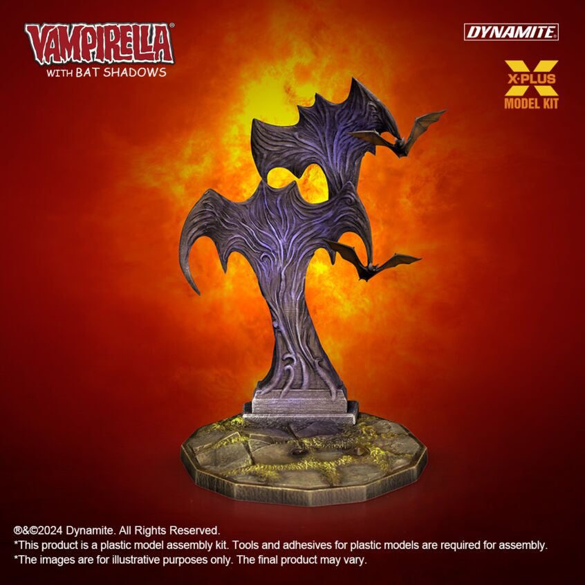 X-Plus Models Vampirella With Bat Shadows Plastic Model kit base