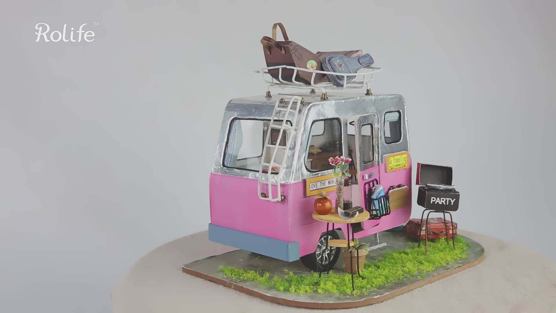 Rolife DIY House Happy Camper Model Kit DGM04 video