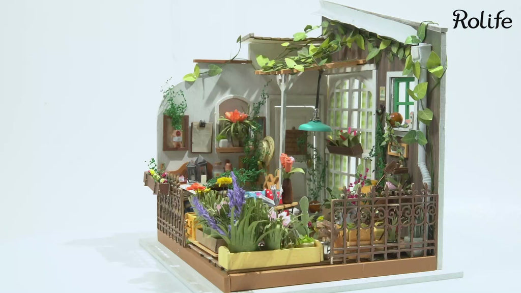 Robotime Rolife DIY House Miller's Garden Model Kit video