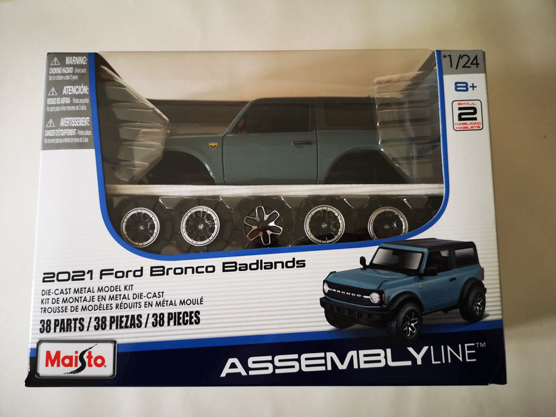 Maisto Assembly Line 2021 Ford Bronco Badlands 1/24 diecast Kit