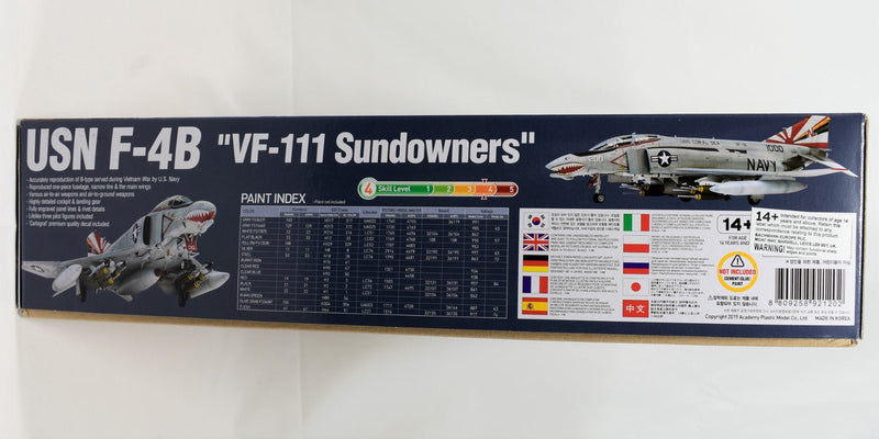 Academy F-4B Phantom Sundowners 1/48 model kit mcp box