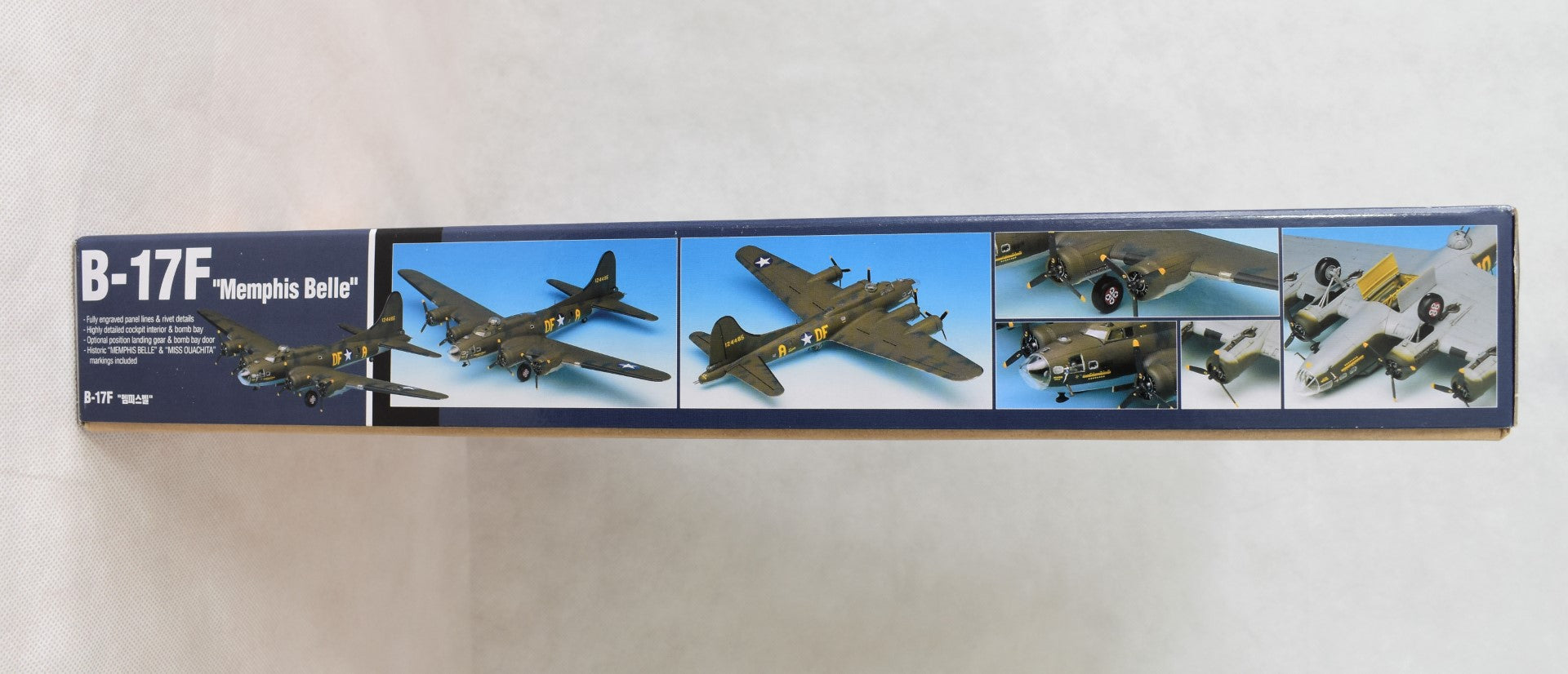 Academy B-17F Memphis Belle 1/72 scale Model kit side view