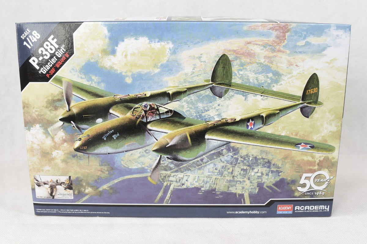 Academy P-38F Glacier Girl 1/48 Model Kit 12208