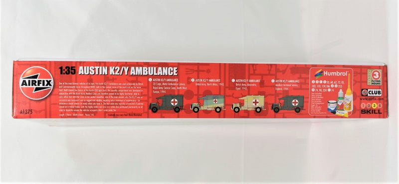 Airfix Austin K2/Y Ambulance 1:35 Scale model kit box