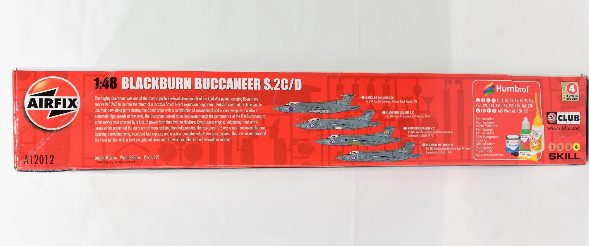 Airfix Blackburn Buccaneer S.2C 1:48 Scale Model Kit box