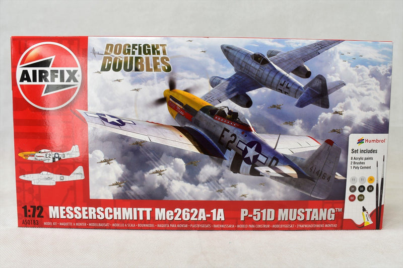Airfix Dogfight Doubles Messerschmitt Me262 P-51D Mustang model