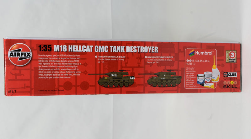 Airfix M18 Hellcat GMC Tank Destroyer 1:35 Scale Model Kit box