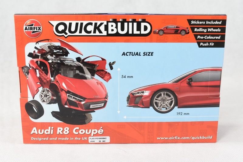 Airfix Quick Build Audi R8 Coupe back