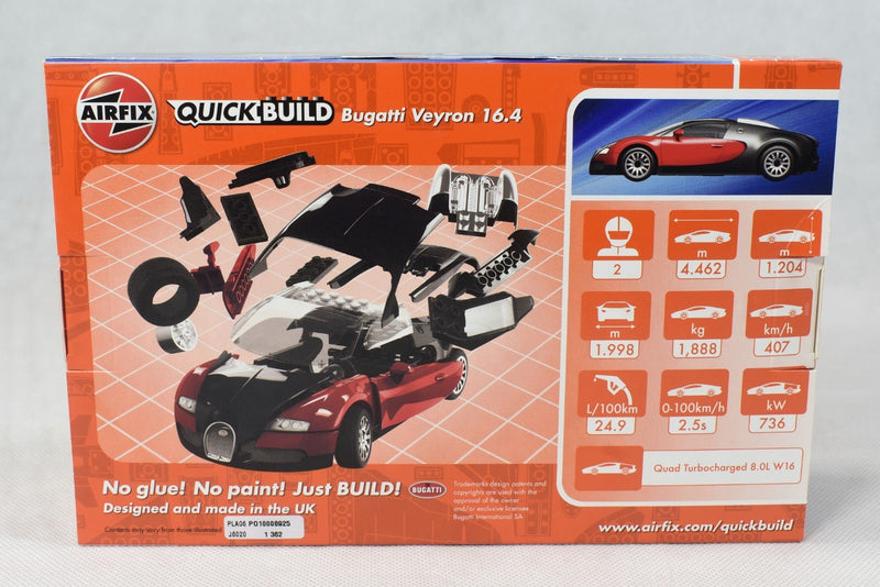 Airfix Quick Build Bugatti Veyron back