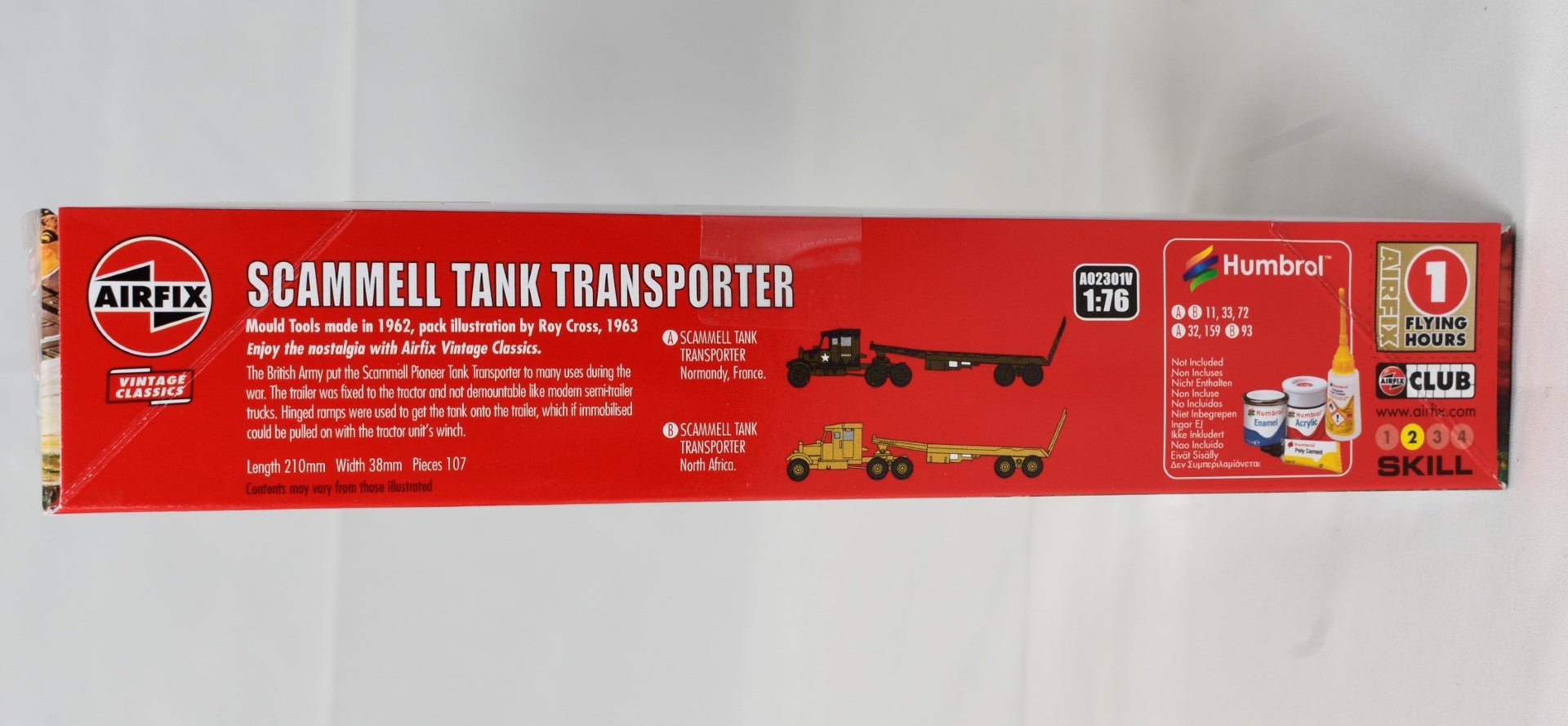 Airfix Scammell Tank Transporter 1/76 Model kit side view