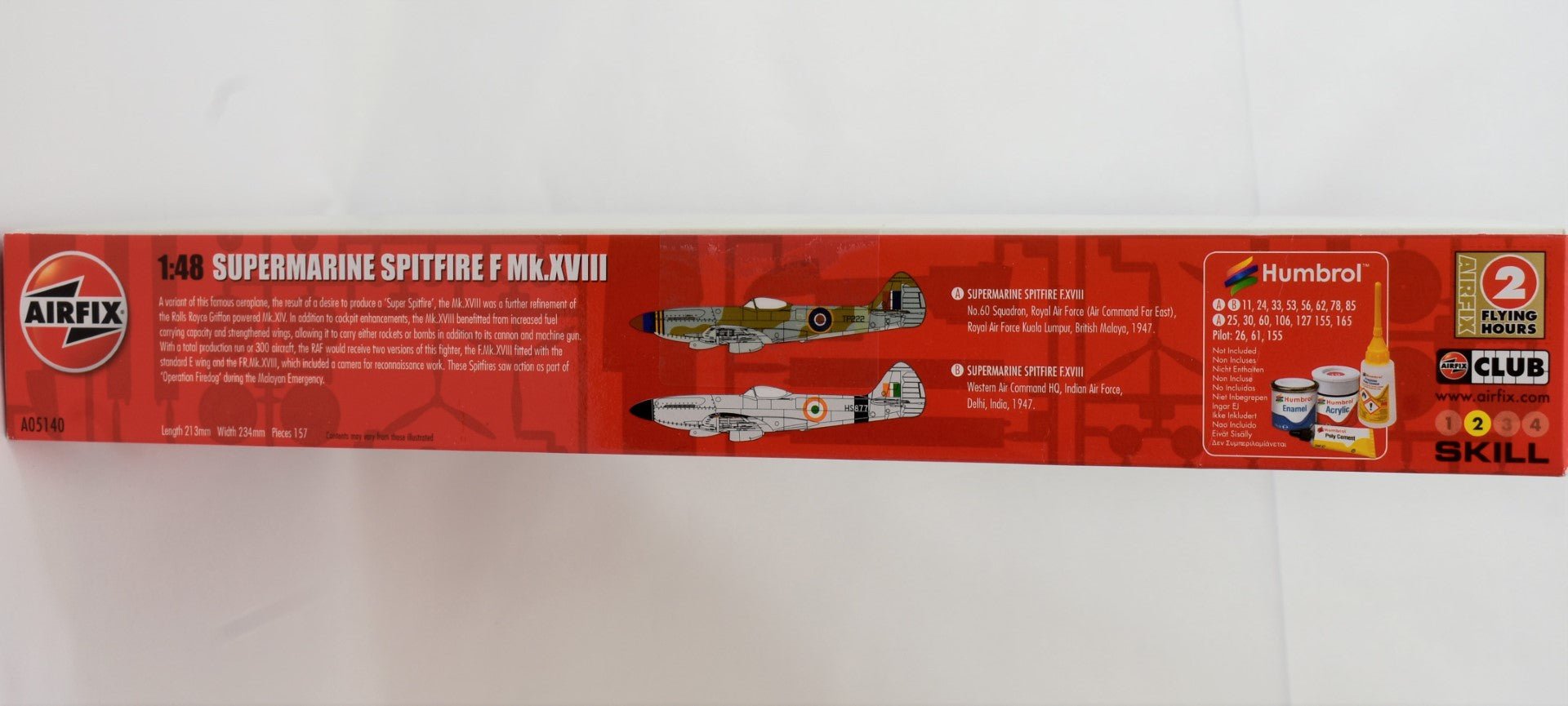 Airfix Supermarine Spitfire F 1/48 Model Kit side