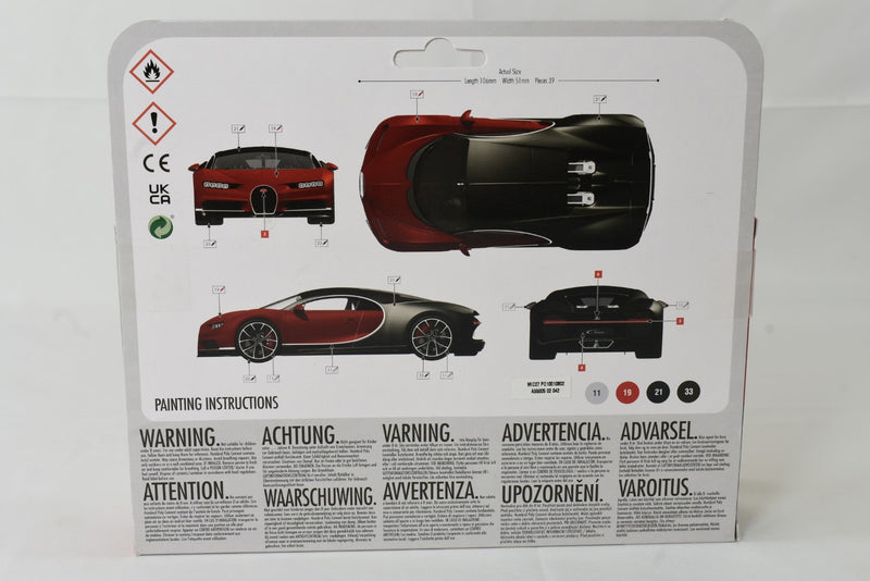 Airfix Starter Set Bugatti Chiron 1/43 scale plastic model kit box