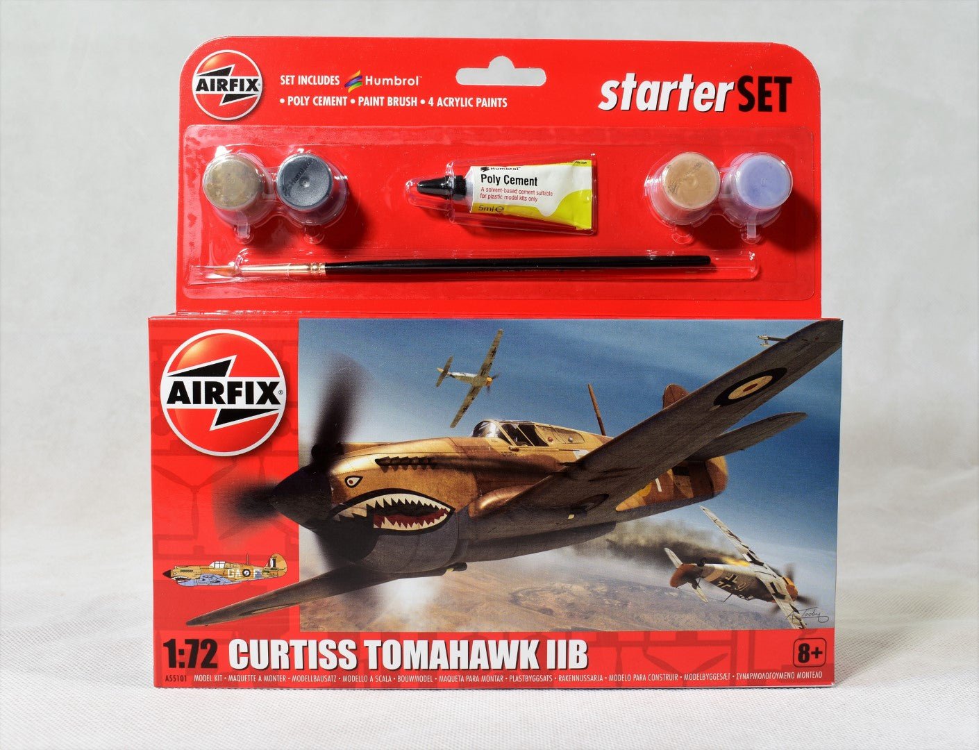 Airfix Curtiss Tomahawk IIB 1/72 Starter Set