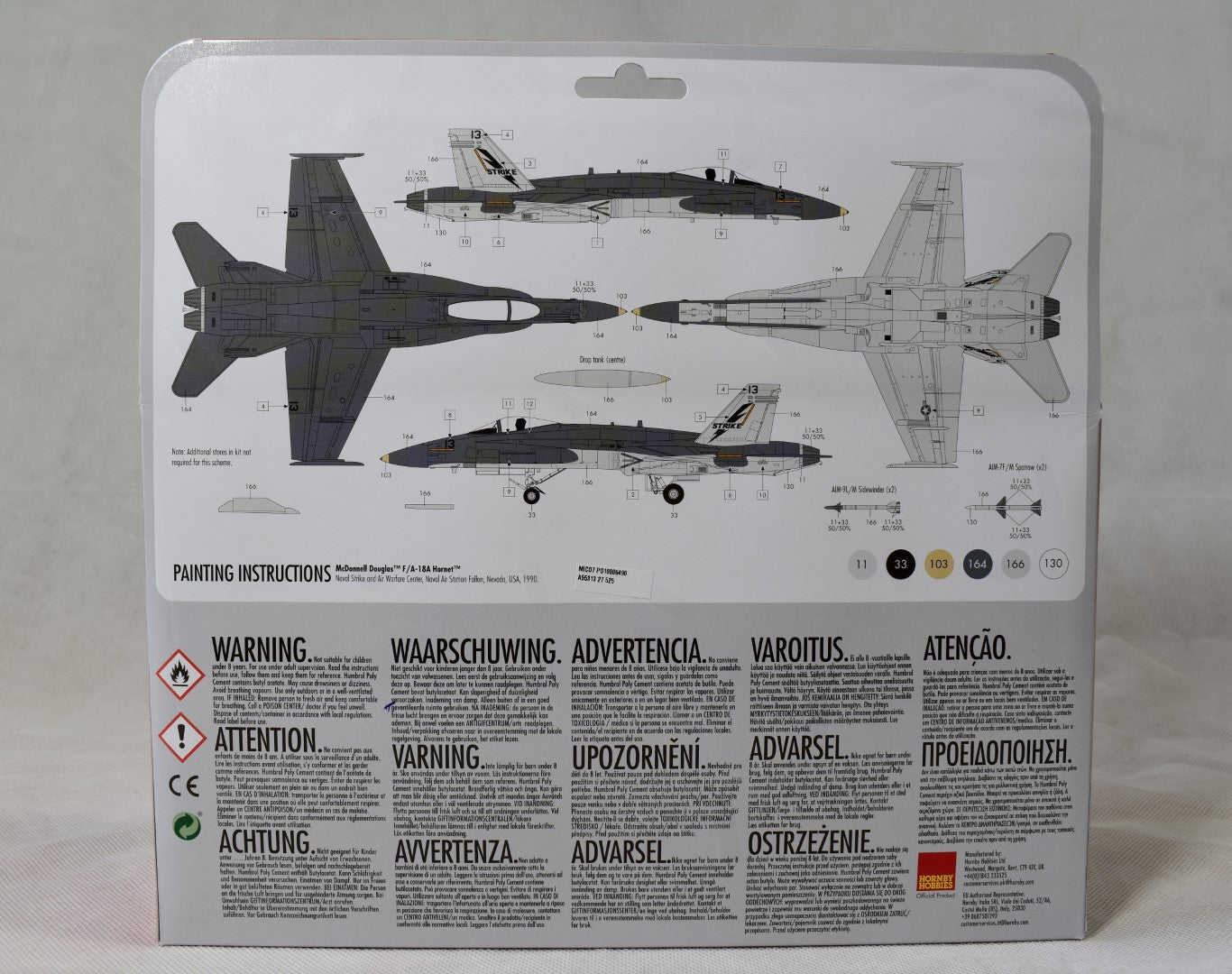 Airfix F/A-18A Hornet Starter Set 1/72 box