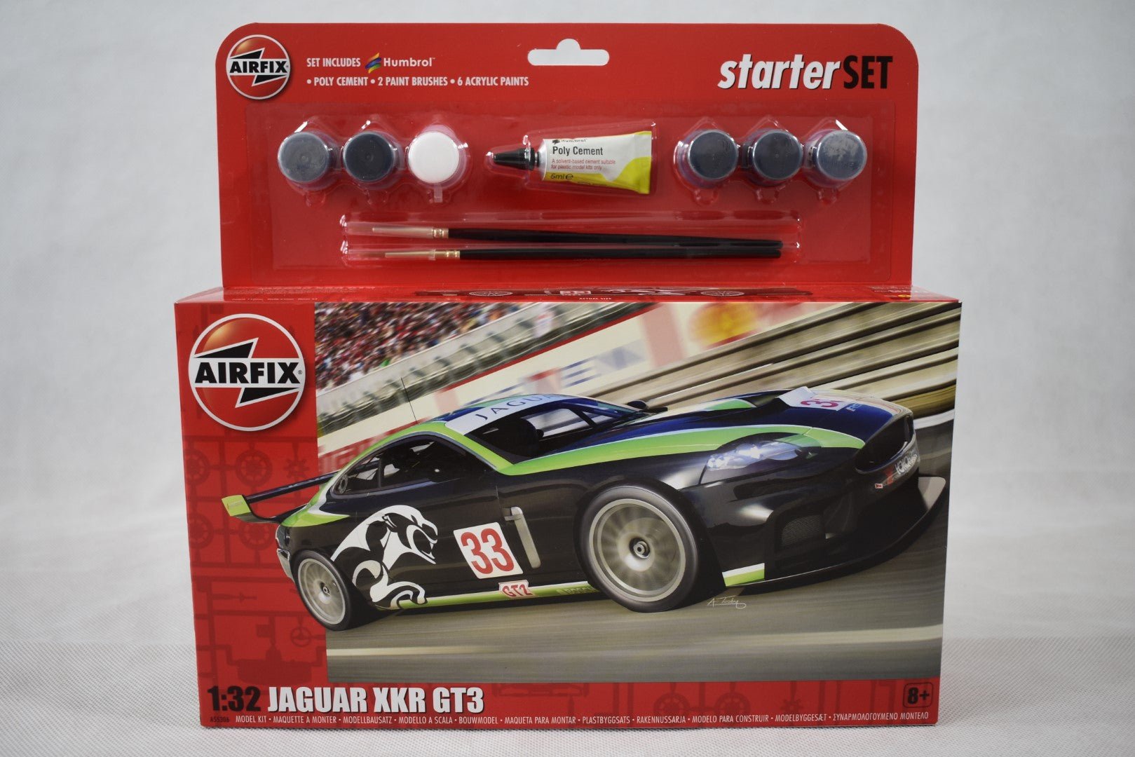 Airfix Jaguar XKR GT3 Starter Set 1/32 Model