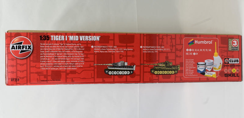 Airfix Tiger I Tank Mid Version 1:35 Scale Model Kit box