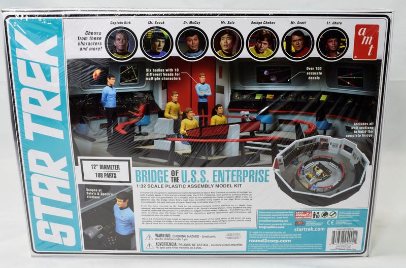AMT Star Trek U.S.S> Enterprise Bridge Set Model Kit box