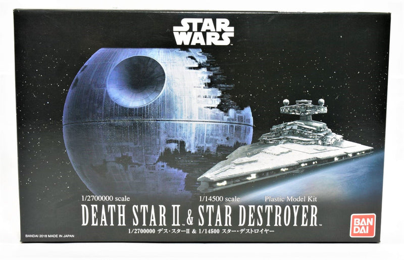 Bandai Sat Wars Death Star 2 and Star Destroyer model kit