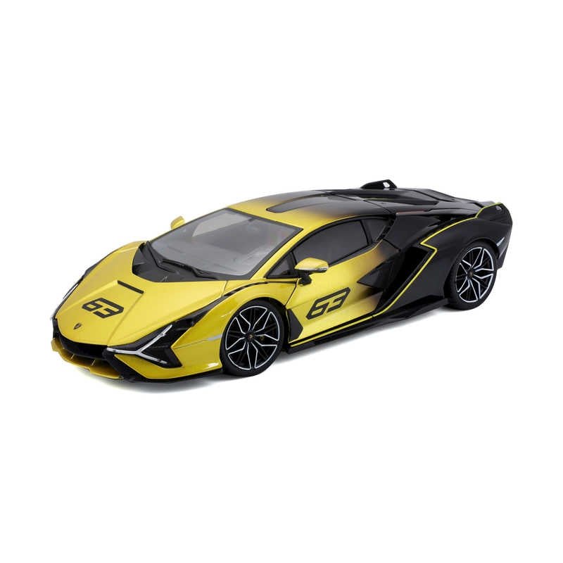 Bburago Lamborghini Sian Yellow 1/18 Diecast model