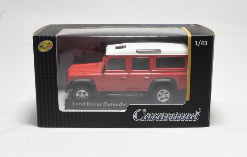 Cararama Land Rover Defender 1/43 Scale diecast model red side
