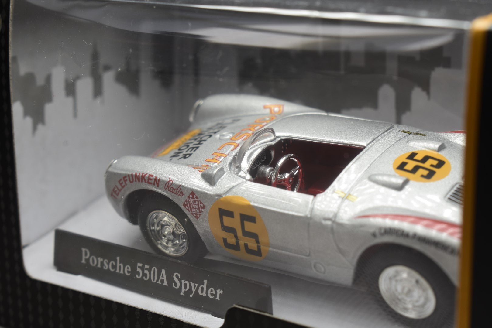 Cararama Porsche 550A Spyder 1/43 Diecast back